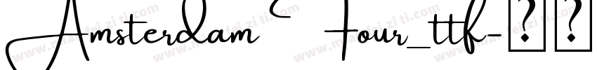 Amsterdam Four_ttf字体转换